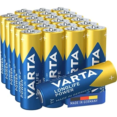 Abbildung von VARTA Batterien AA, 24 Stück, Longlife Power, Alkaline, 1,5V, für Spielzeug, Funkmäuse, Taschenlampen, Made in Germany