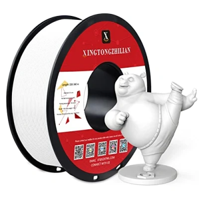 Abbildung von PETG+ Filament 1.75mm, 3D Drucker Filament, Maßgenauigkeit +/ 0.02mm,3D Druck Materialien für Drucker, 1Kg/ 1 Spule Weiß