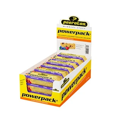Abbildung von Peeroton Powerpack Riegel Berries Energieriegel ohne Zucker Protein Snack Mahlzeitenersatz mit langanhaltender Energieverfügbarkeit der Haferriegel, sättigt und stärkt 15 x 70 g