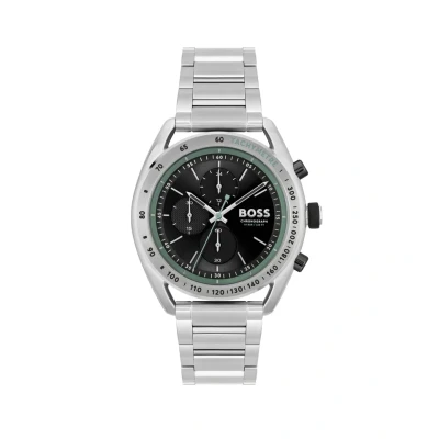 Abbildung von BOSS Center Court Chronograph Silver black, Herren, Größe: One Size, black