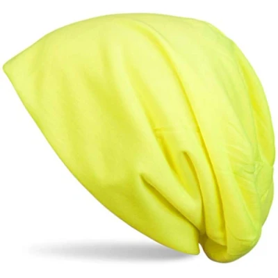 Abbildung von styleBREAKER Klassische Slouch Beanie Mütze, leicht und weich, Longbeanie, Unisex 04024018, Farbe:Neongelb