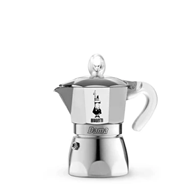 Abbildung von Bialetti DAMA Pure Ice Kaffeebereiter, 1 Tassen, Nicht induktionsgeeignet, Tassen (67 ml), Aluminium