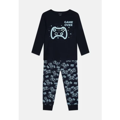 Abbildung von Name it Nkmnightset sapphire GAME Nachtwäsche Set für Kinder, Größe: 122/128, Dark