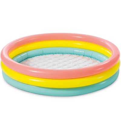 Abbildung von Intex 57412NP Aufblasbarer Pool Sunset Glow, DREI Ringe, Vinyl, Mehrfarbig, 114x25 cm