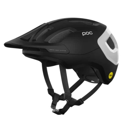 Abbildung von POC Axion RACE MIPS Unisex Helm, Größe: 53 54, Uranium black matt/hydrogen white