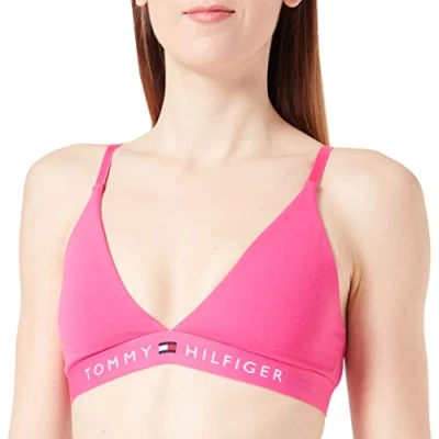 Abbildung von Tommy Hilfiger Unlined Triangle Triangel BH, Damen, Größe: Medium, Hot magenta