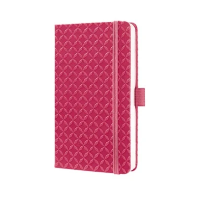 Abbildung von SIGEL JN104 Notizbuch Tagebuch Jolie, ca. A6, liniert, Hardcover, Gummiband, Stifteschlaufe, Einstecktasche, Fuchsia Pink, vegan, aus nachhaltigem Papier