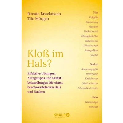 Abbildung von Kloß im Hals?: Effektive Übungen, Alltagstipps und Selbstbehandlungen für einen beschwerdefreien Hals Nacken (Pohltherapie Schmerzen körpertherapeutisch selbst behandeln)