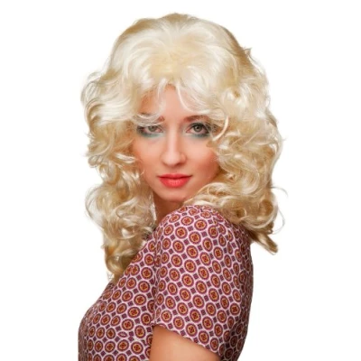 Abbildung von WIG ME UP 3014 P88 Karneval Fasching Perücke voluminös lang Blond Hellblond Engel Angel Christkind Mittelscheitel