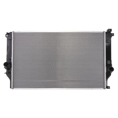 Abbildung von NISSENS 646864 Kühler, Motorkühlung Aluminium 670 411 26 Kühlrippen gelötet