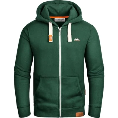 Abbildung von Grin&amp;Bear Hoodie Herren Sweatshirt Pullover GB022 DarkGreen S