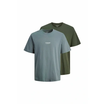 Abbildung von Jack &amp; Jones 2ERPACK Tshirt print, Herren, Größe: Medium, Stormy weather