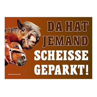 Abbildung von PRICARO Scheisse geparkt Flyer &quot;Pferde&quot;, A6, 50 Stück
