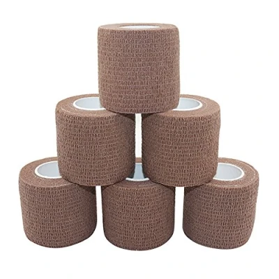 Abbildung von COMOmed selbstklebender verband elastische binde handgelenk bandage pflaster rolle Dog Bandagen Tierische Dunkler Teint 5 cm X 6 Bände