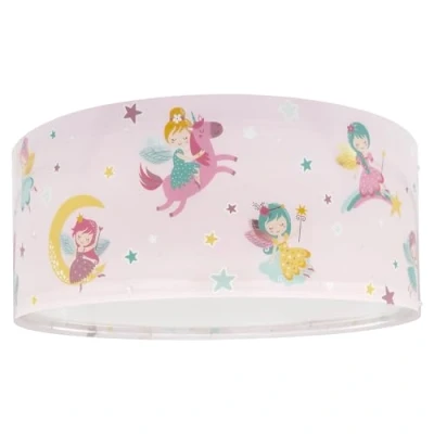 Abbildung von Dalber Lampe kinderzimmer, Deckenleuchte Kinder, Deckenlampe für Kinder Fairy Dreams Rosa Feen