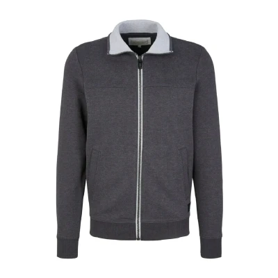 Abbildung von TOM Tailor Sweatjacke, Herren, Größe: XXL, Dark grey melange