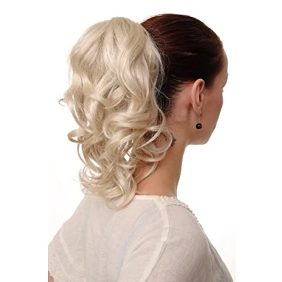Abbildung von WIG ME UP JL 3023 88 Haarteil/Zopf gewellt halblang (35 cm) 1 Steckkamm + Gummizug Blond Perlblond