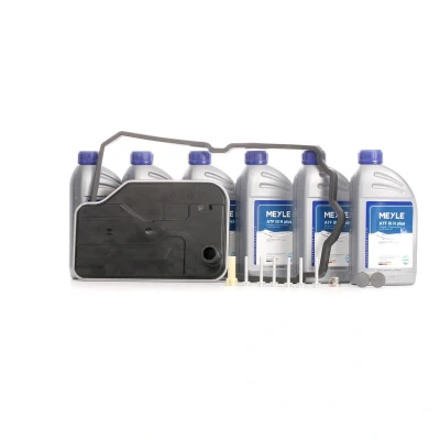 Abbildung von MEYLE 014 135 1202 Teilesatz, Ölwechsel Automatikgetriebe mit Zubehör Ölmenge für Standardölwechsel MERCEDES BENZ: E Class Saloon, ML