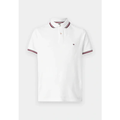 Abbildung von Tommy Hilfiger Tipped SLIM Poloshirt, Herren, Größe: XXL, White