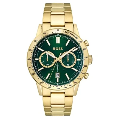 Abbildung von BOSS Allure Uhr, Herren, Größe: One Size, Gold/green