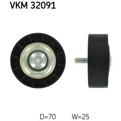 Abbildung von SKF VKM 32091 Umlenkrolle mit Befestigungsmaterial