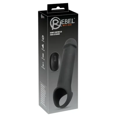 Abbildung von Penishülle „RC Penis Extension“ mit 10 Vibrationsmodi per kabelloser Fernbedienung