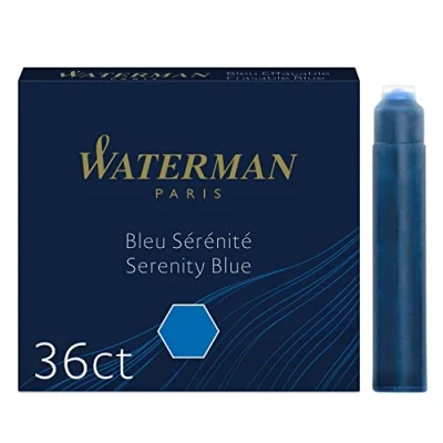 Abbildung von Waterman Füller Tintenpatronen International Standardgröße Serenity Blue 36 Stück
