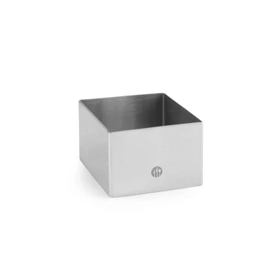 Abbildung von HENDI Speisering eckig 6,5 x 4,5 cm Edelstahl quadratisch, Dessertringe