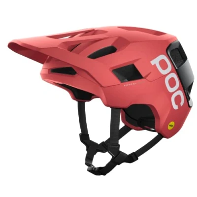 Abbildung von POC Kortal Race MIPS Fahrradhelm Bietet erweiterten Schutz und hervorragende Belüftung für anspruchsvolle Trail Enduro Fahrer, Ammolite Coral/Uranium Black Matt