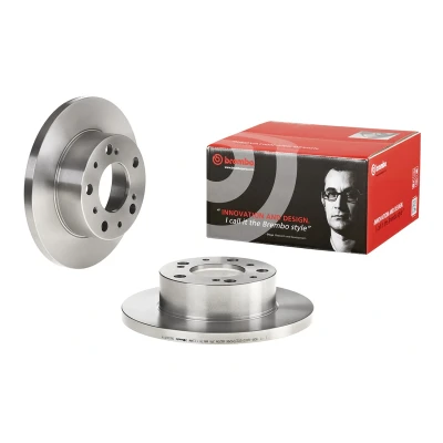 Abbildung von BREMBO 08.3069.14 Bremsscheibe 256 16 5 voll mit Schrauben FIAT: Ducato I Platform/Chassis, Van, Panorama, CITROËN: C25 Van