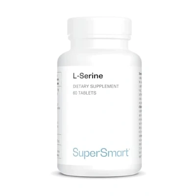 Abbildung von Supersmart L Serin 2000 mg pro Tag Brain Booster Für ein gesundes Nervensystem Nicht GVO &amp; Glutenfrei 60 Tabletten