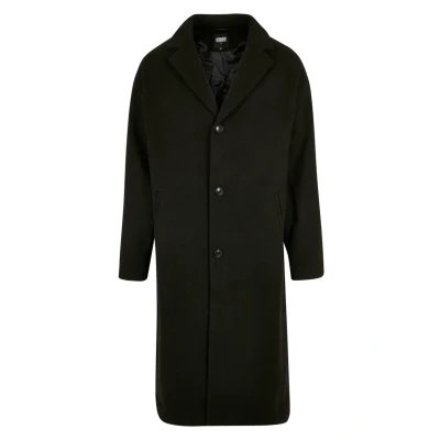 Abbildung von Urban Classics Herren Long Coat Black, L