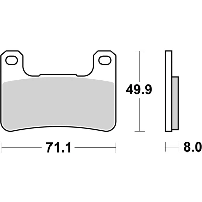 Abbildung von TRW Sinter Street MCB752SV Bremsbelagsatz