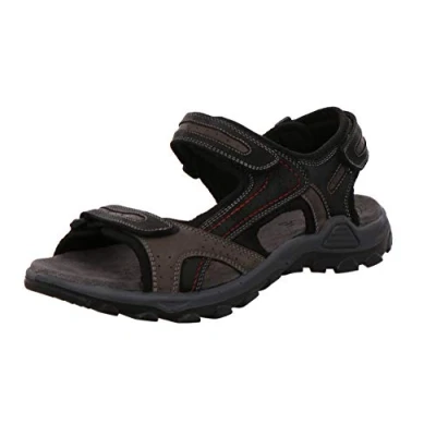Abbildung von Rohde 5945 Mount Herren Trekking Sandalen Leder, Größe:46 EU, Farbe:Schwarz