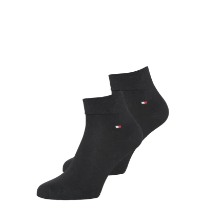 Abbildung von Tommy Hilfiger MEN Quarter 2 PACK Socken, Herren, Größe: 39 42, Black
