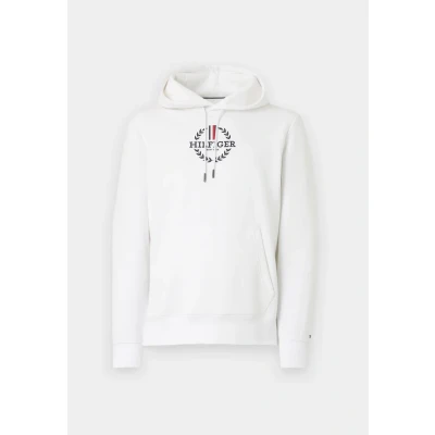 Abbildung von Tommy Hilfiger Global Stripe Wreath TEE Hoody Kapuzenpullover, Herren, Größe: Small, White