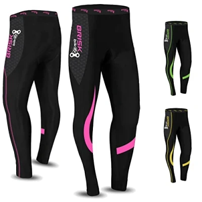 Abbildung von Brisk Bike Fahrradhose Damen gepolstert (Pink/Black, S)