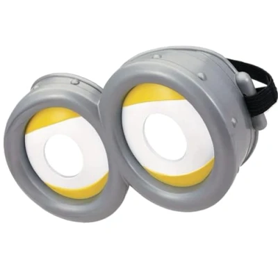 Abbildung von 4sold Goggles Brille Gläser Augen Tolles Kostüm das du brauchst Lustige Cartoon Figur mit Brillenaugen Für Halloween und Karnevalskostümpartys Gelbe (Grau Gelb)