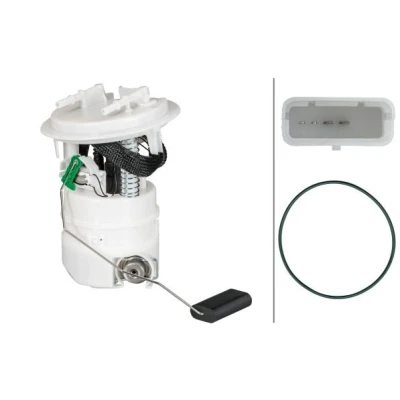 Abbildung von HELLA 8TF 358 146 541 Kraftstoff Fördereinheit mit Dichtung, Tankgeber Druckregler elektrisch PEUGEOT: 307 Hatchback, 308 I CC