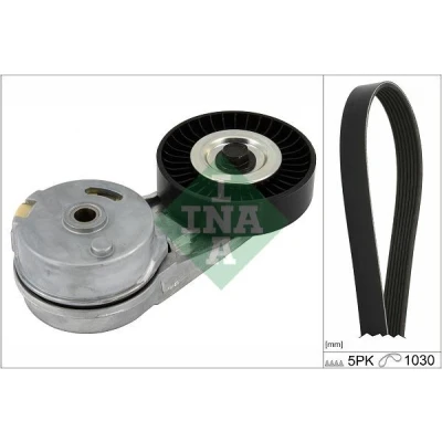 Abbildung von INA 529 0460 10 Keilrippenriemensatz Generatorfreilauf prüfen und ggf. erneuern OPEL: Zafira B, Vectra C CC, Signum FIAT: Croma II Estate