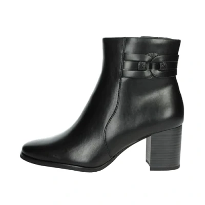Abbildung von MARCO TOZZI Damen Stiefeletten mit Absatz Vegan Reißverschluss, Schwarz (Black Comb), 39 EU