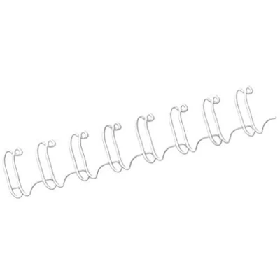 Abbildung von Fellowes Drahtbinderücken A4, 6mm, weiß, 100 Stück