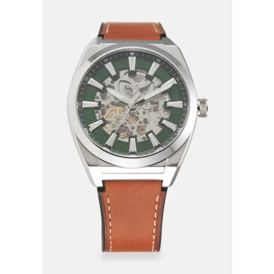 Abbildung von Fossil Everett Uhr silvercoloured, Herren, Größe: One Size, Silver coloured