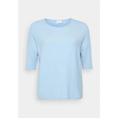 Abbildung von Only Carmakoma Damen Carlamour 3/4 Top JRS Noos, Soft Chambray, Small