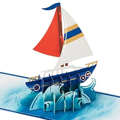 Abbildung von Hallmark Signature Paper Wonder Pop Up Geburtstagskarte (Sailboat)