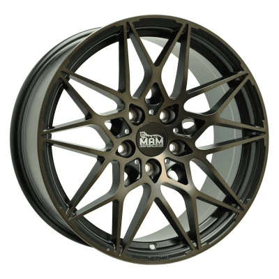 Abbildung von MAM 5 loch 19Zoll 120mm Alufelge B2 MATT BLACK BRONZE MAMB28519512035MBB Felge