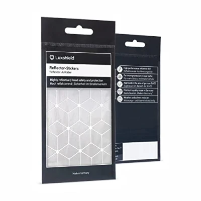 Abbildung von Luxshield Reflektoren Sticker Set Rauten klein für Fahrrad Roller Kinderwagen Kinder