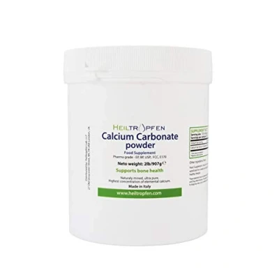 Abbildung von Kalzium Pulver 907g Nahrungsergänzungsmittel min. 99,5% reinst Kalziumkarbonat Calciumcarboant CaCO3 Heiltropfen®