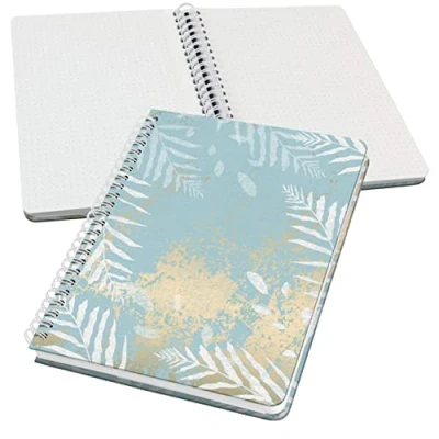 Abbildung von SIGEL JN614 Spiralblock Notizblock Bullet Journal Jolie, ca. A5, dot Lineatur, 120 Seiten, hellblau/weiß, vegan, aus nachhaltigem Papier hergestellt