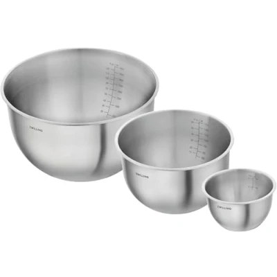 Abbildung von Zwilling Schüssel »Fresh &amp;Save BOWLS«, 3 tlg., aus Edelstahl, Set stapelbar, tlg, S/M/L